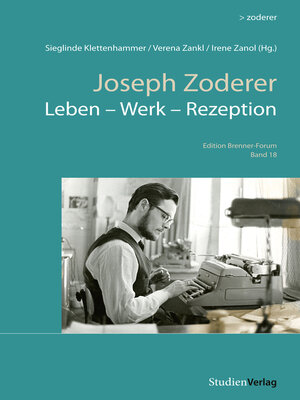 cover image of Joseph Zoderer